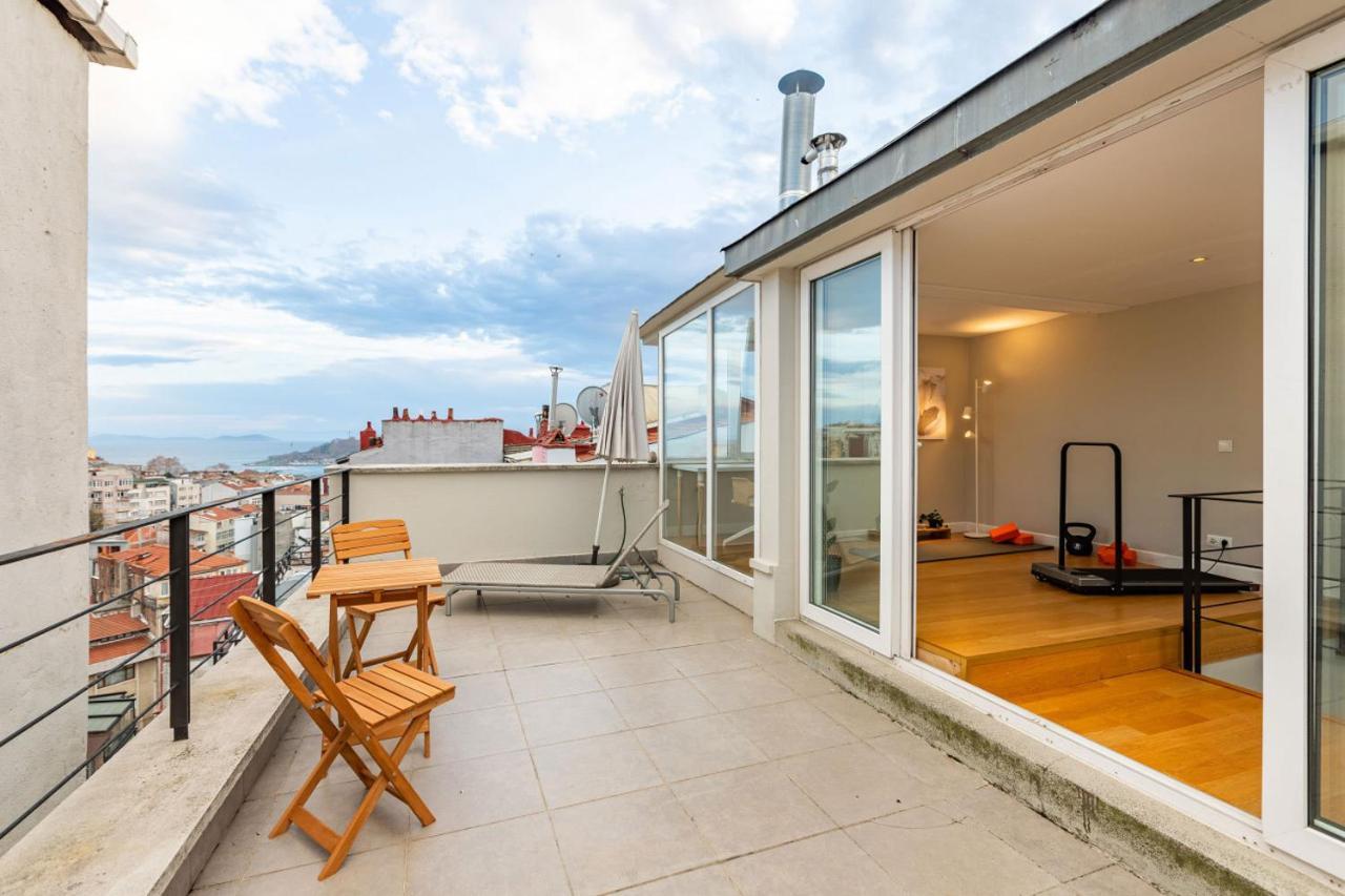 Apartament Mesmerizing Flat With Bosphorus View In Beyoglu Stambuł Zewnętrze zdjęcie